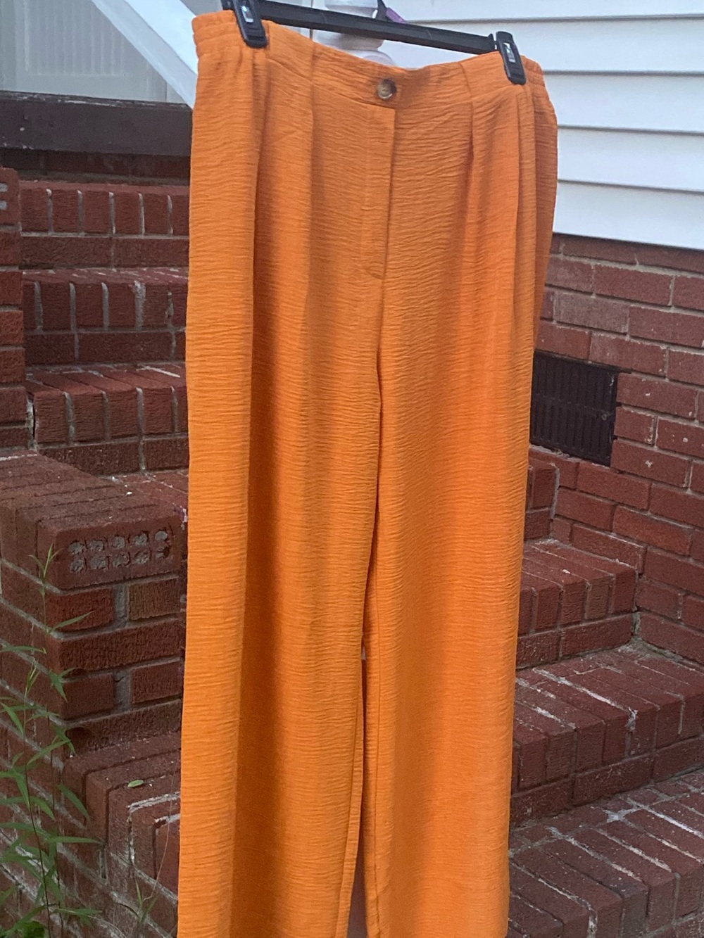 Cato Women's Rust/Terracotta Elastic Waist Crepe Palazzo Dress Pants Size XL - Picture 10 of 15